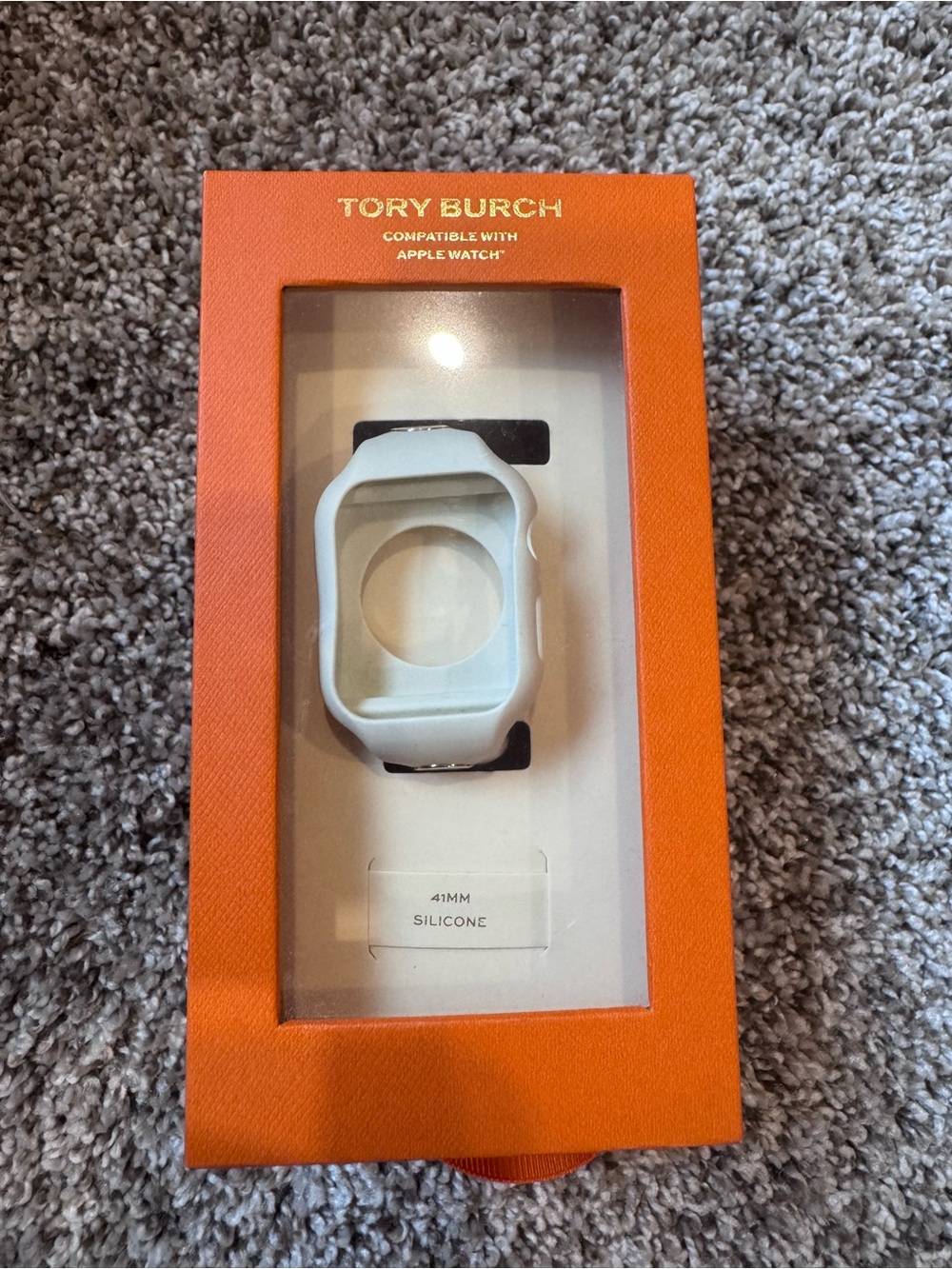 NEW Tory Burch Silicone Apple Watch Case in Cream